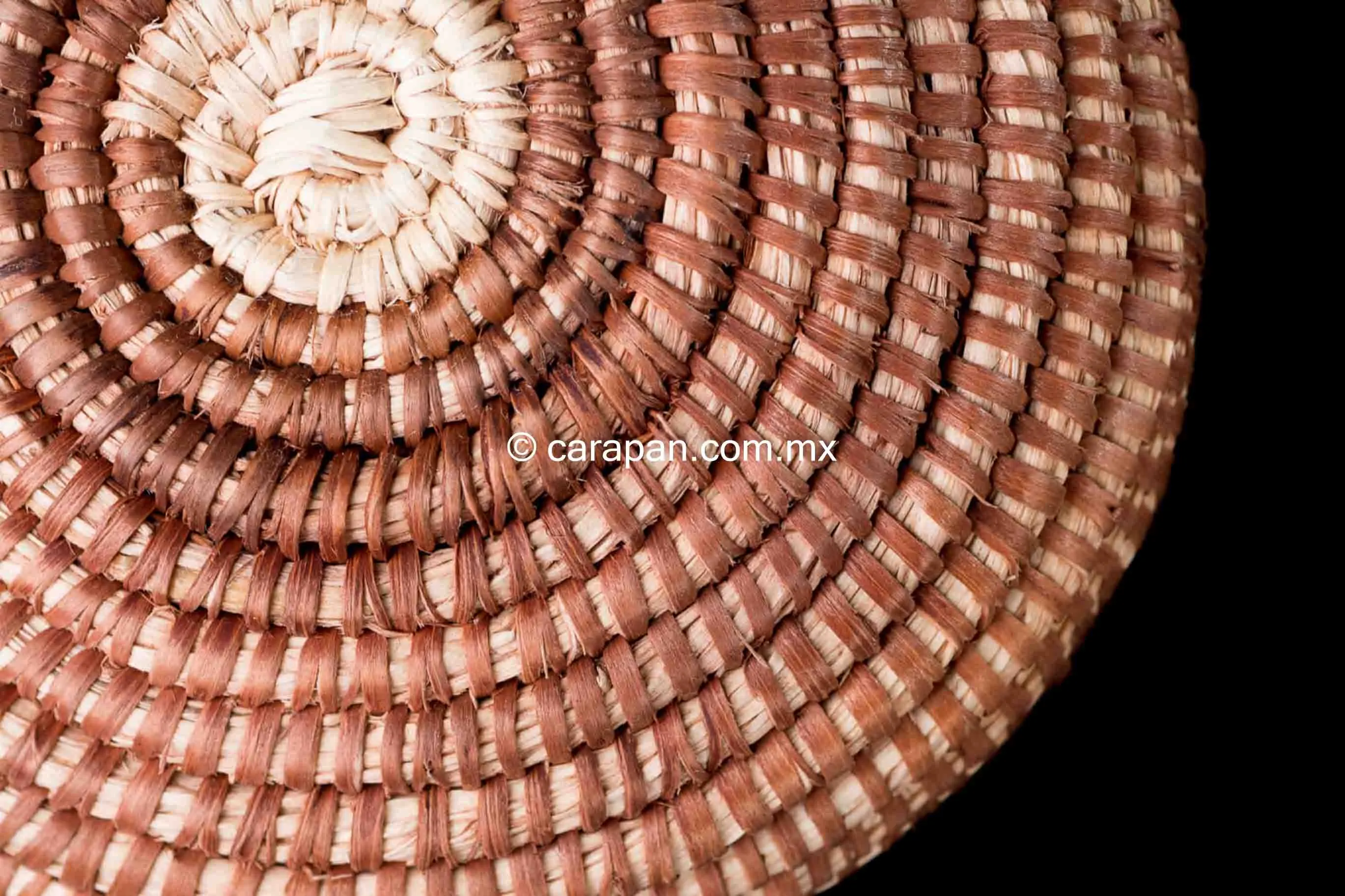 Mexican Seri Indian Corita Basket Torote Fibers w Donkeys
