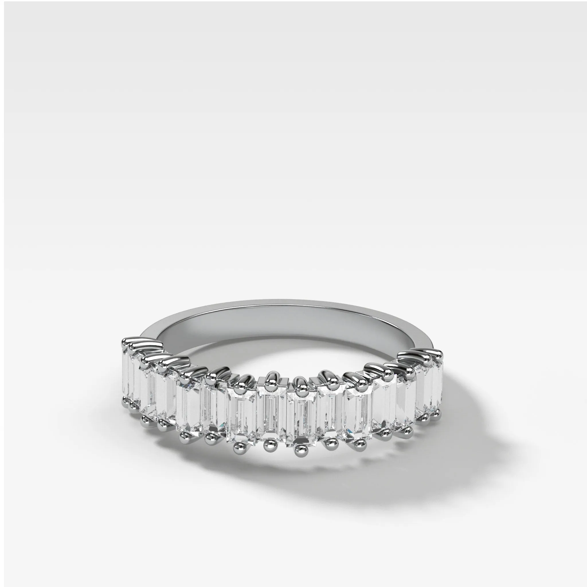 Midi Baguette Diamond Wedding Band