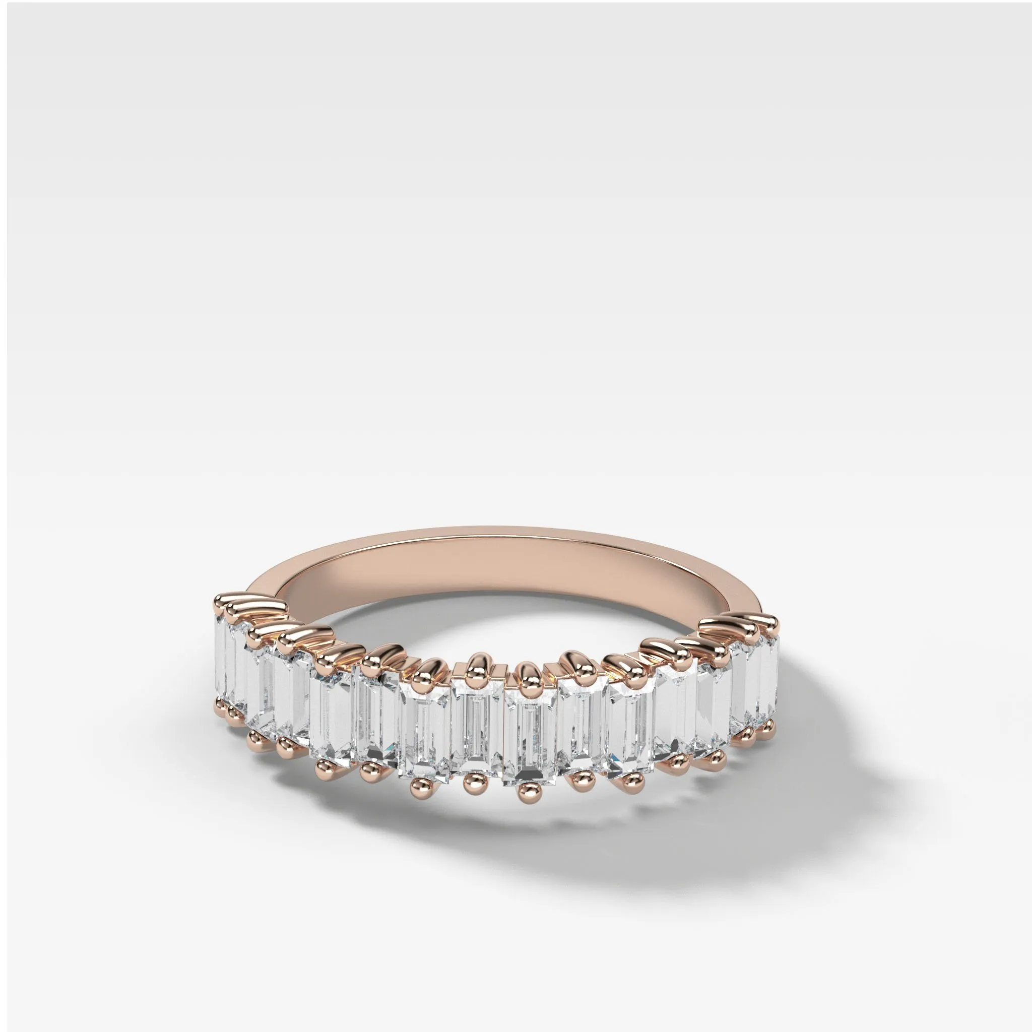 Midi Baguette Diamond Wedding Band