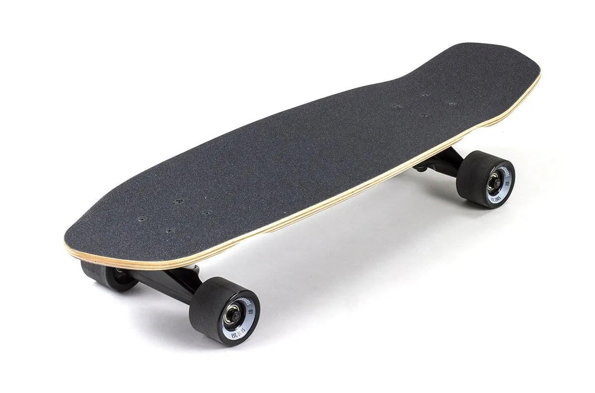 Mindless Mandala Black Cruiser Skateboard - 8.125" x 28"
