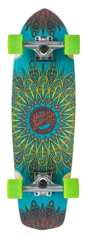 Mindless Mandala Blue Cruiser Skateboard - 8.125" x 28"