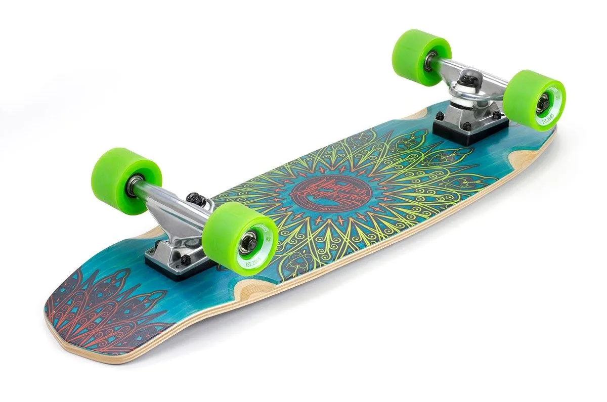 Mindless Mandala Blue Cruiser Skateboard - 8.125" x 28"
