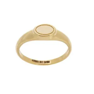 Mini Oval Ring 14K