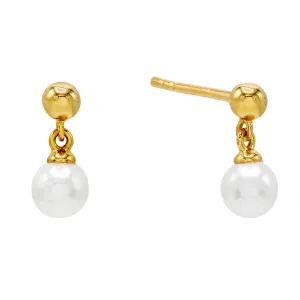 Mini Pearl Drop Stud Earring