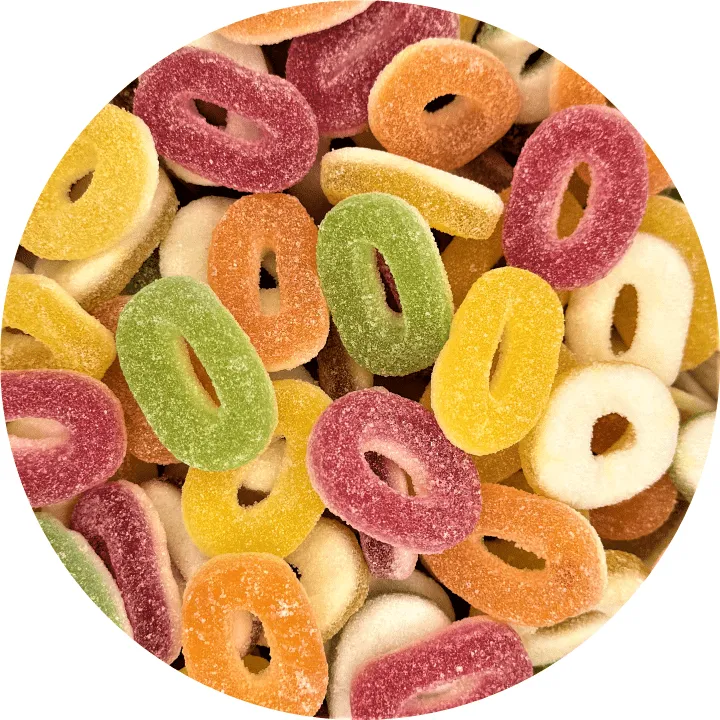 Mixed Fruit Gummy Rings