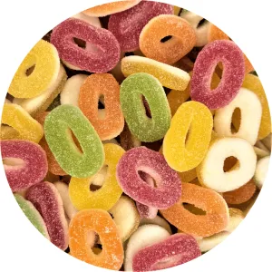 Mixed Fruit Gummy Rings
