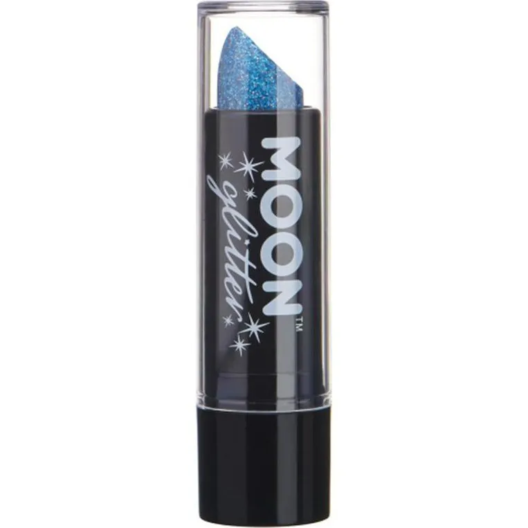 Moon Glitter Holographic Glitter Lipstick, Blue