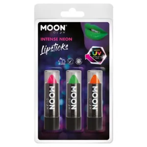 Moon Glow Intense Neon Uv Lipstick, Pink, Green, Orange