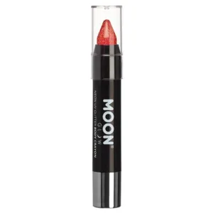 Moon Glow Neon Uv Glitter Body Crayons, Red