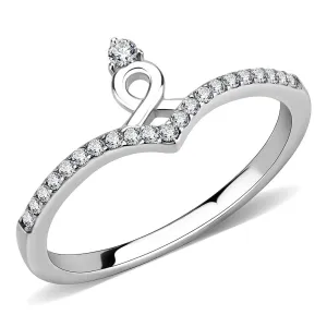 MT732 - Dainty Minimalistic Chevron Stainless Steel Newest Ring