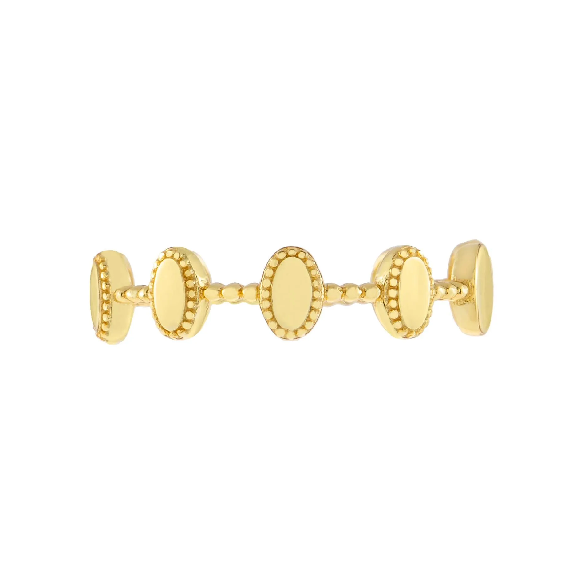 Multi Oval Beaded Ring