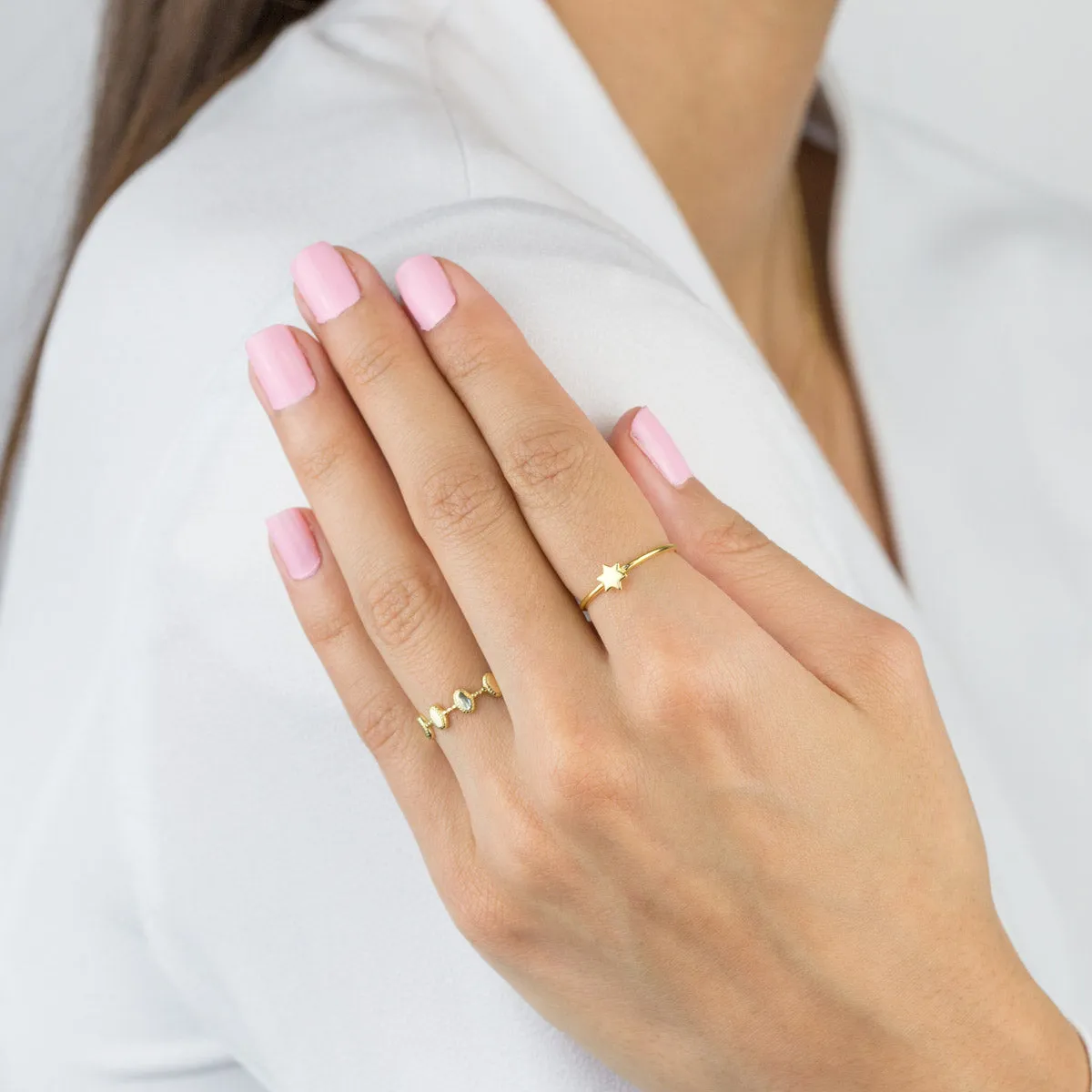 Multi Oval Beaded Ring
