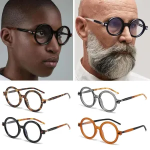 New Jollyhola Retro Round Blue Light Glasses For Women Men Fashion 90s Round Frame Glasses Style Computer Eyeglasses, Black Frame!