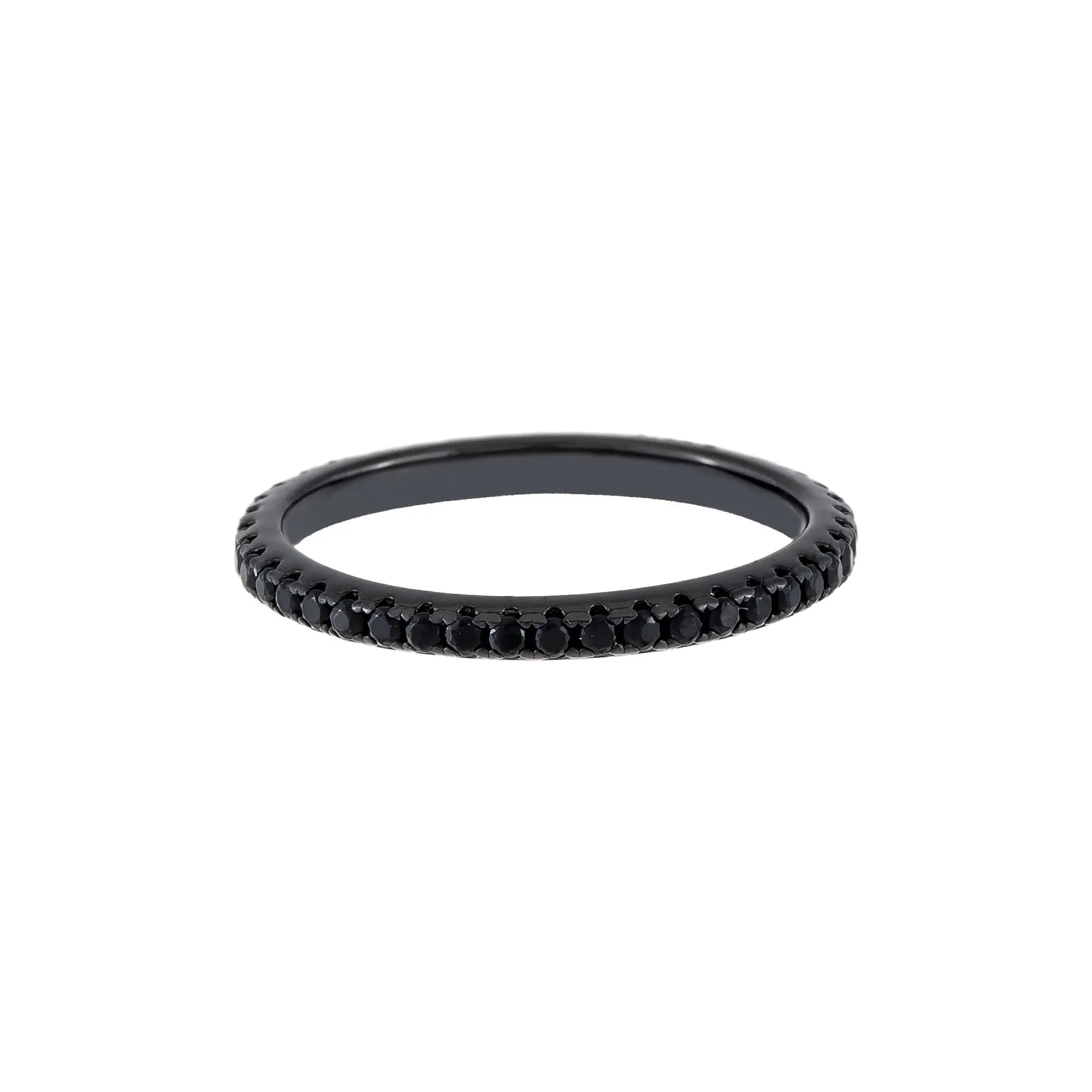 Onyx CZ Thin Ring