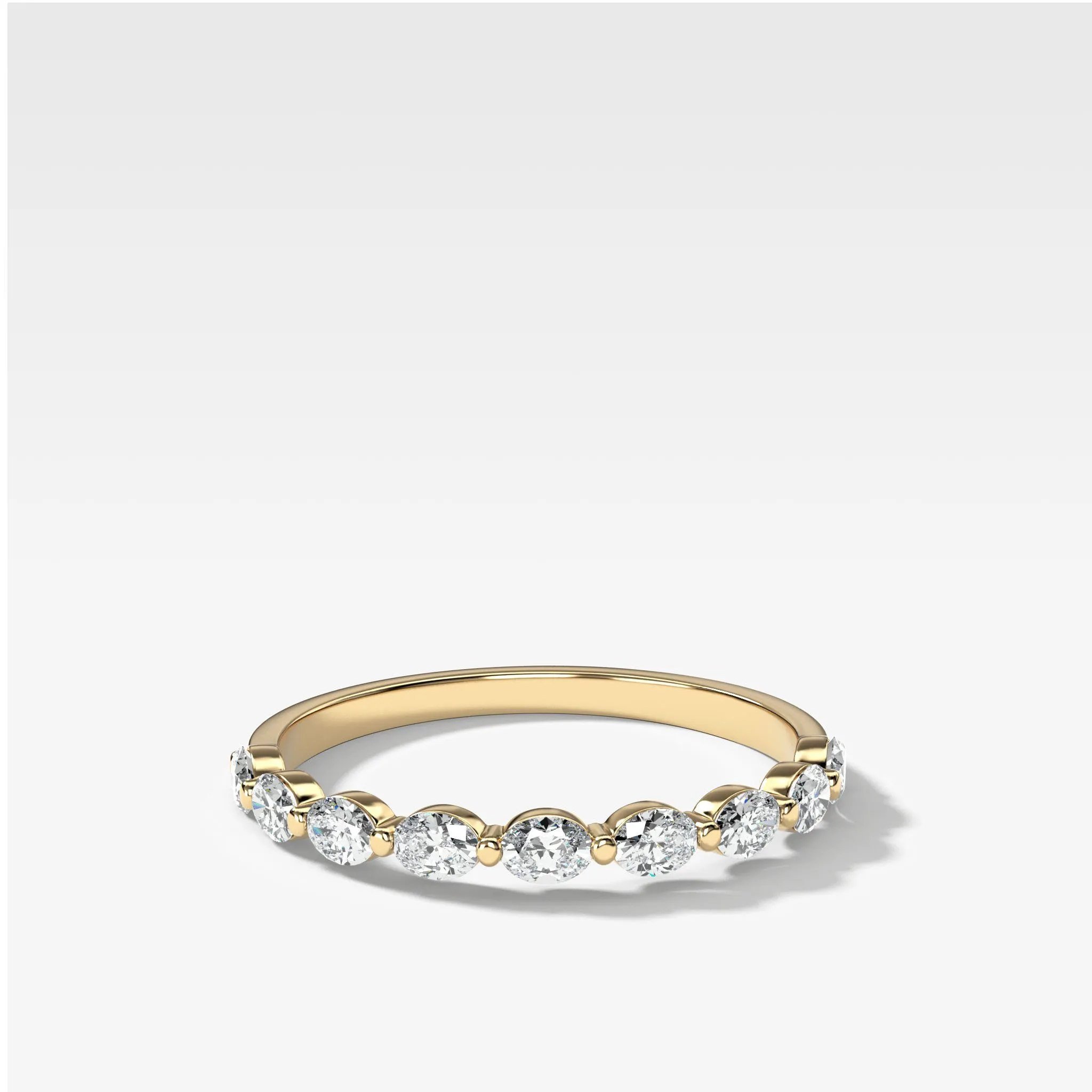 Oval Interstellar Wedding Band