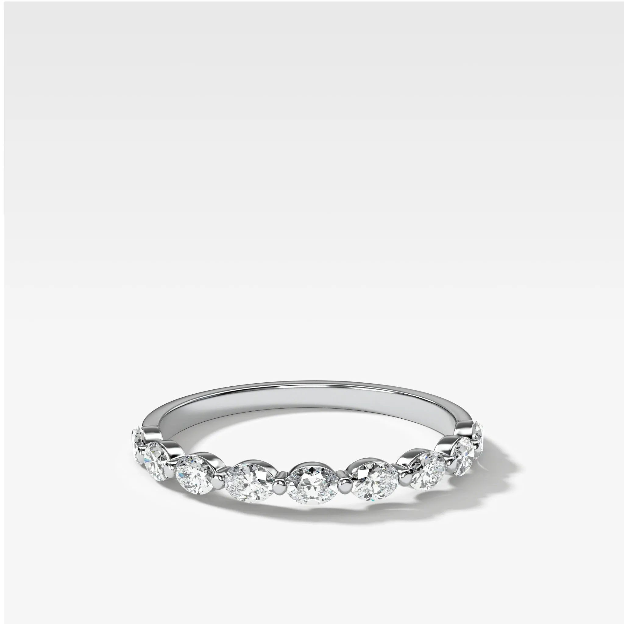 Oval Interstellar Wedding Band