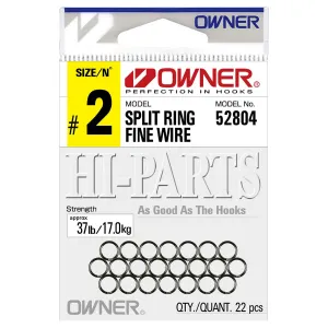 Owner Split Rings Fine Wire Black