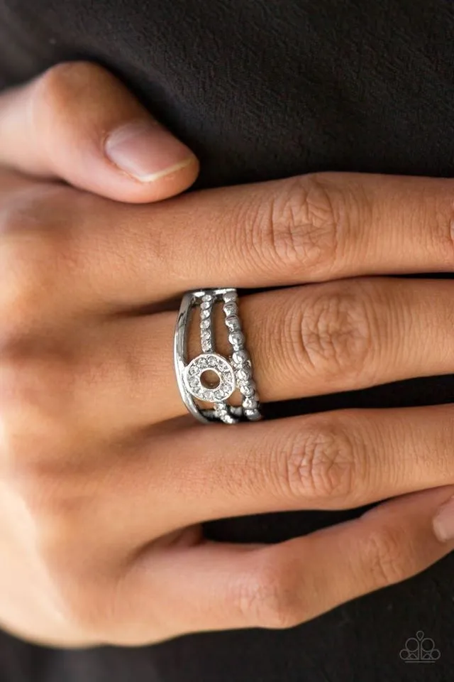 Paparazzi - Cost of Living  - White Ring