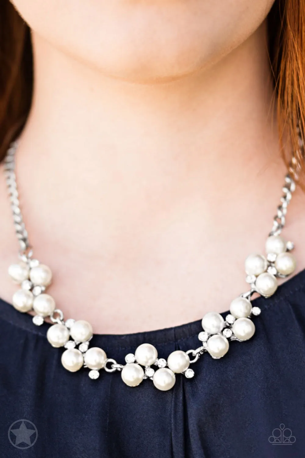 Paparazzi - Love Story -  White Pearl Necklace