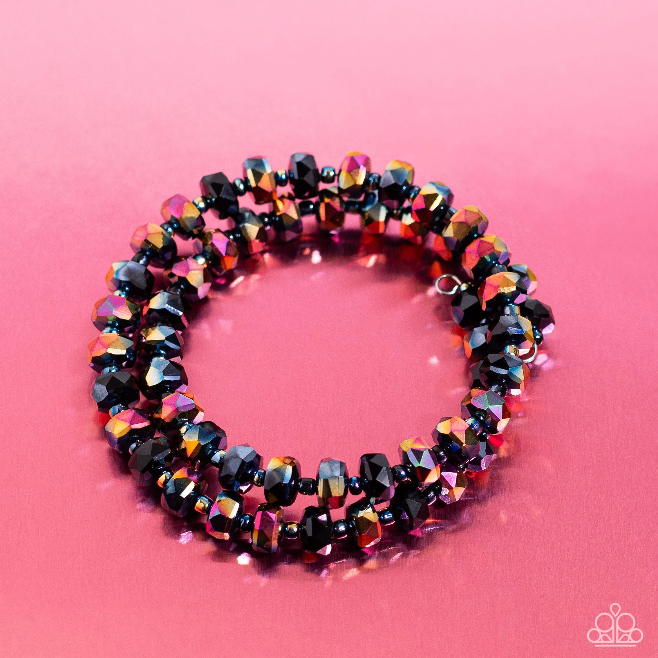 Paparazzi Seriously Stellar - Black Coil Bracelet