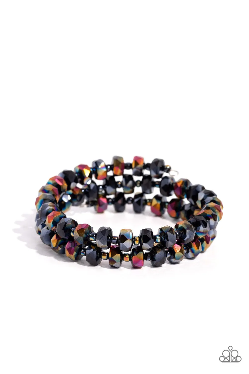 Paparazzi Seriously Stellar - Black Coil Bracelet