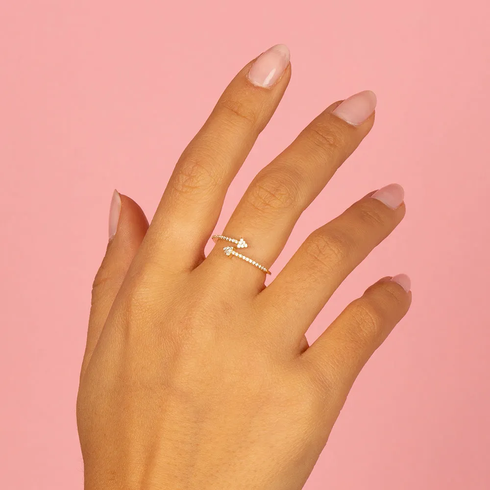 Pavé Arrow Wrap Ring
