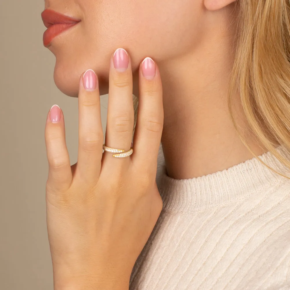 Pavé Endless Wrap Ring
