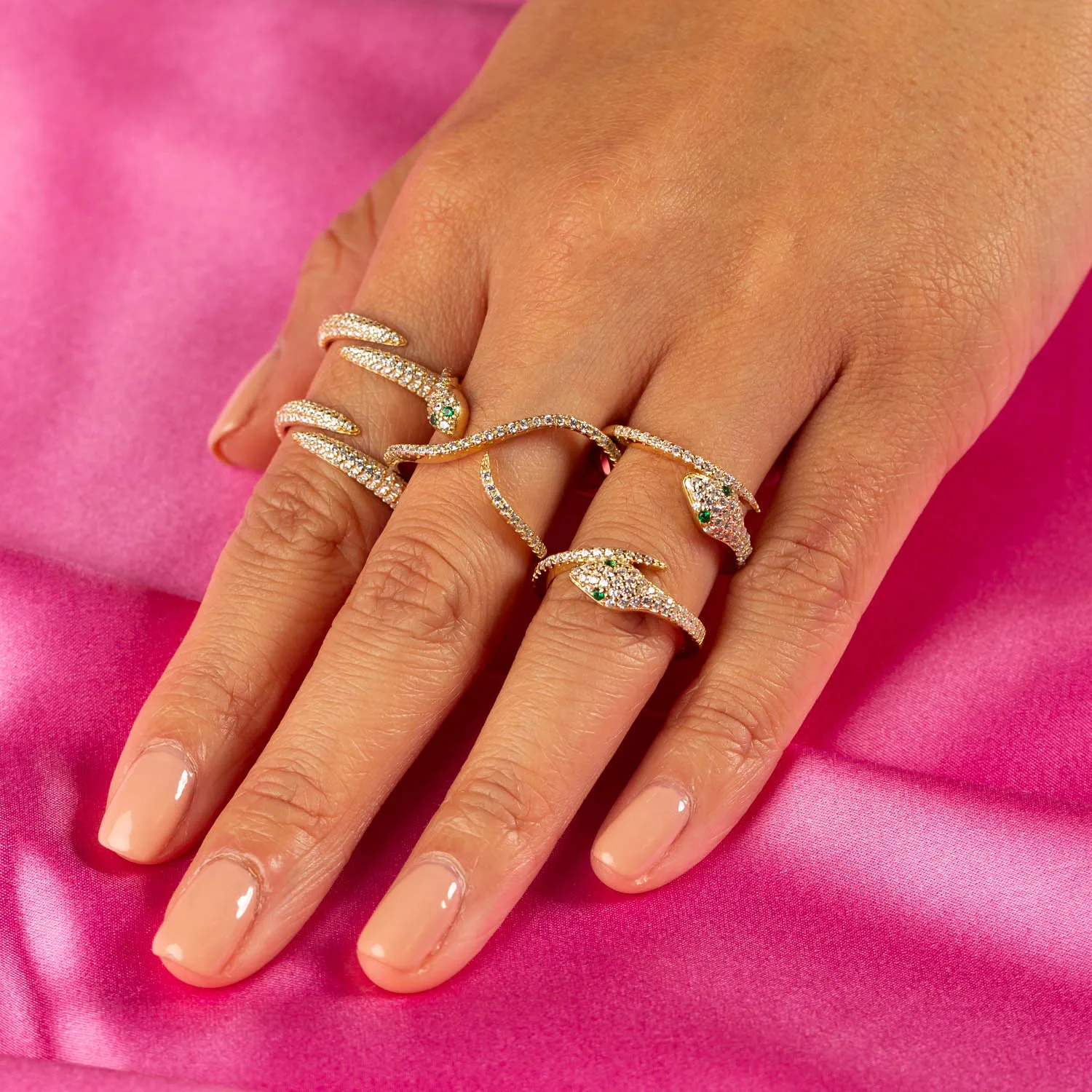 Pavé Endless Wrap Ring