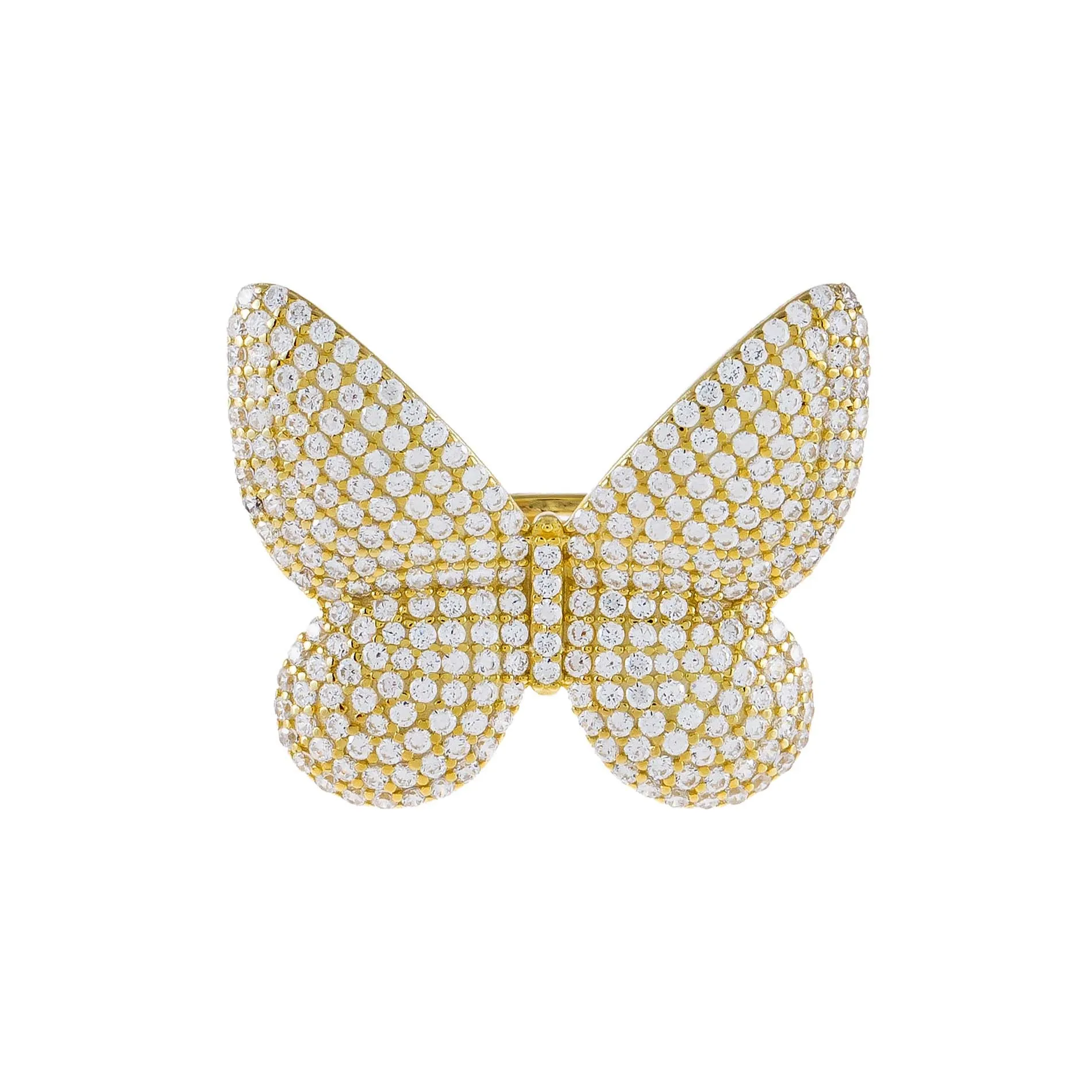 Pavé Large Butterfly Ring