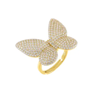 Pavé Large Butterfly Ring
