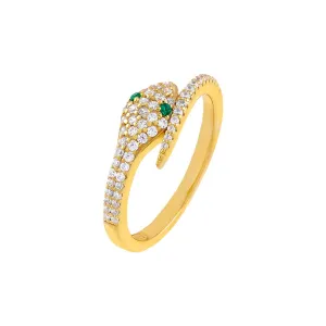 Pavé Snake Ring