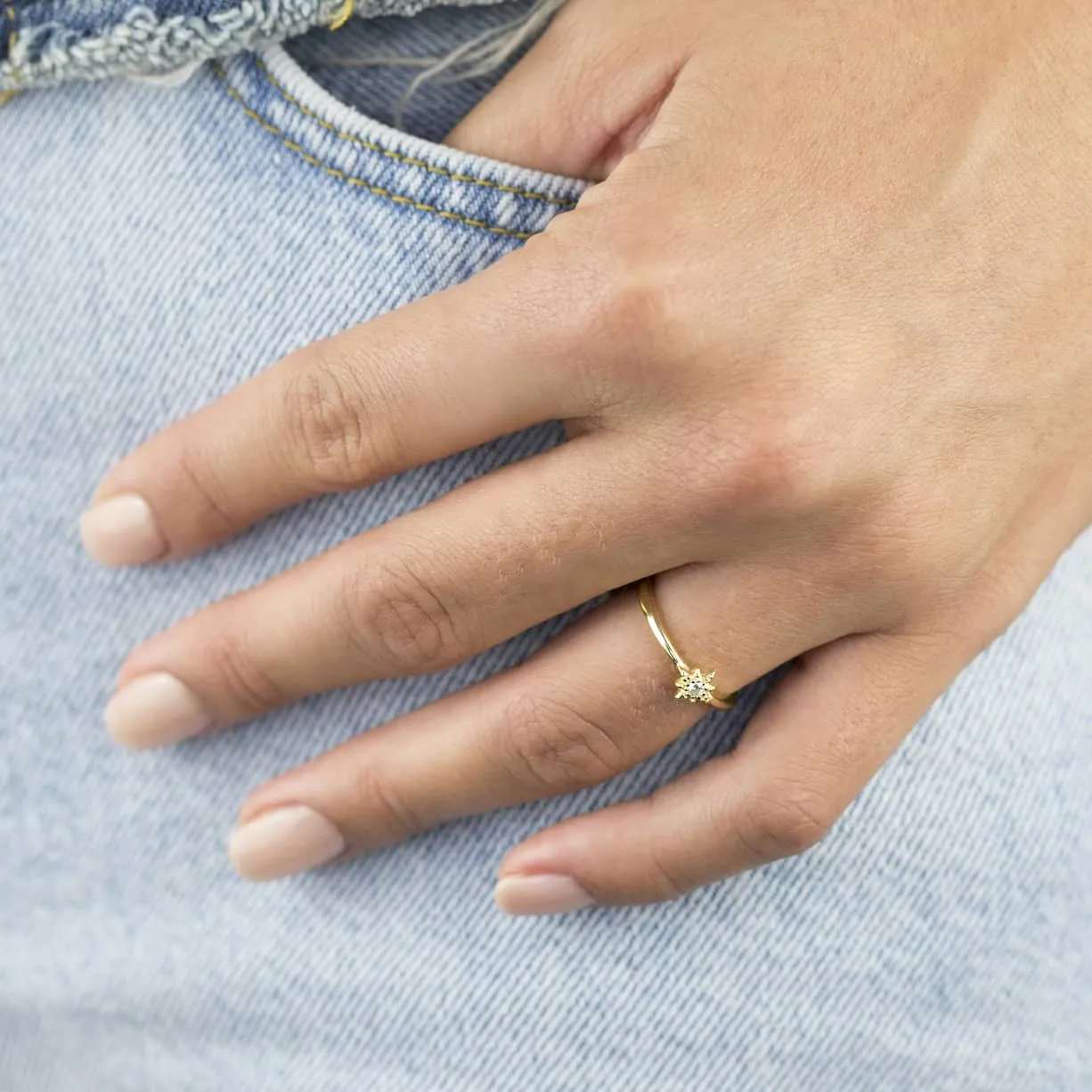 Pavé Star Ring