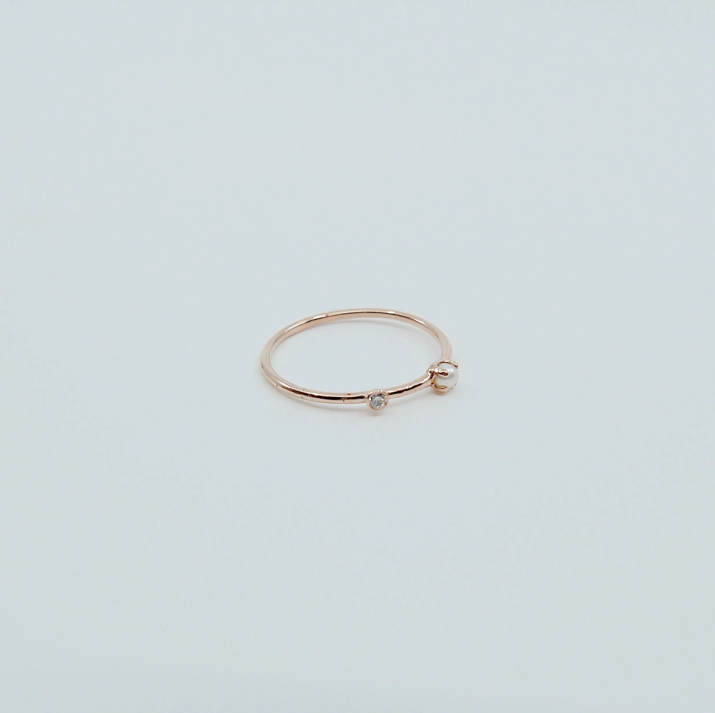 Pearl Duet Ring - Small