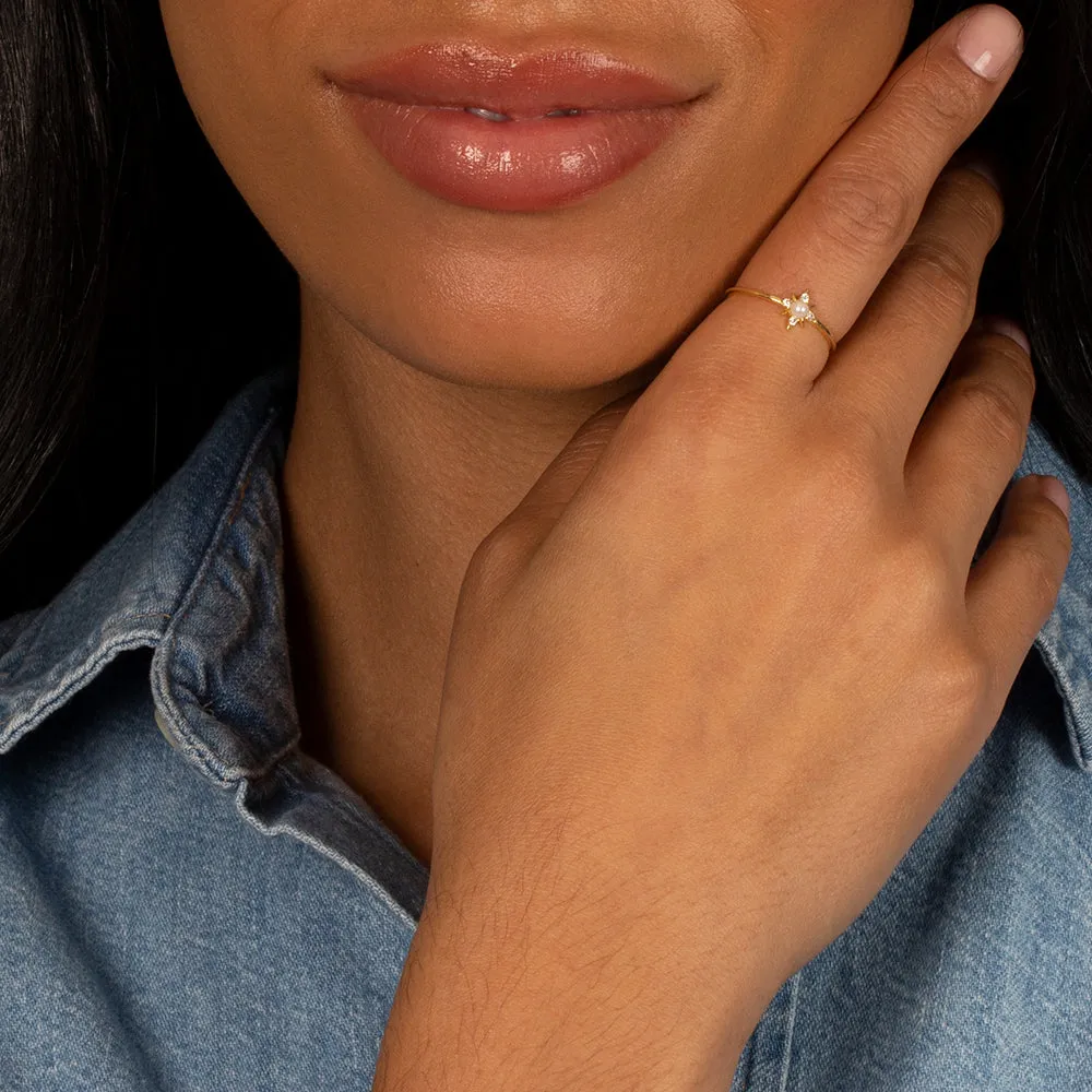 Pearl Starburst Ring