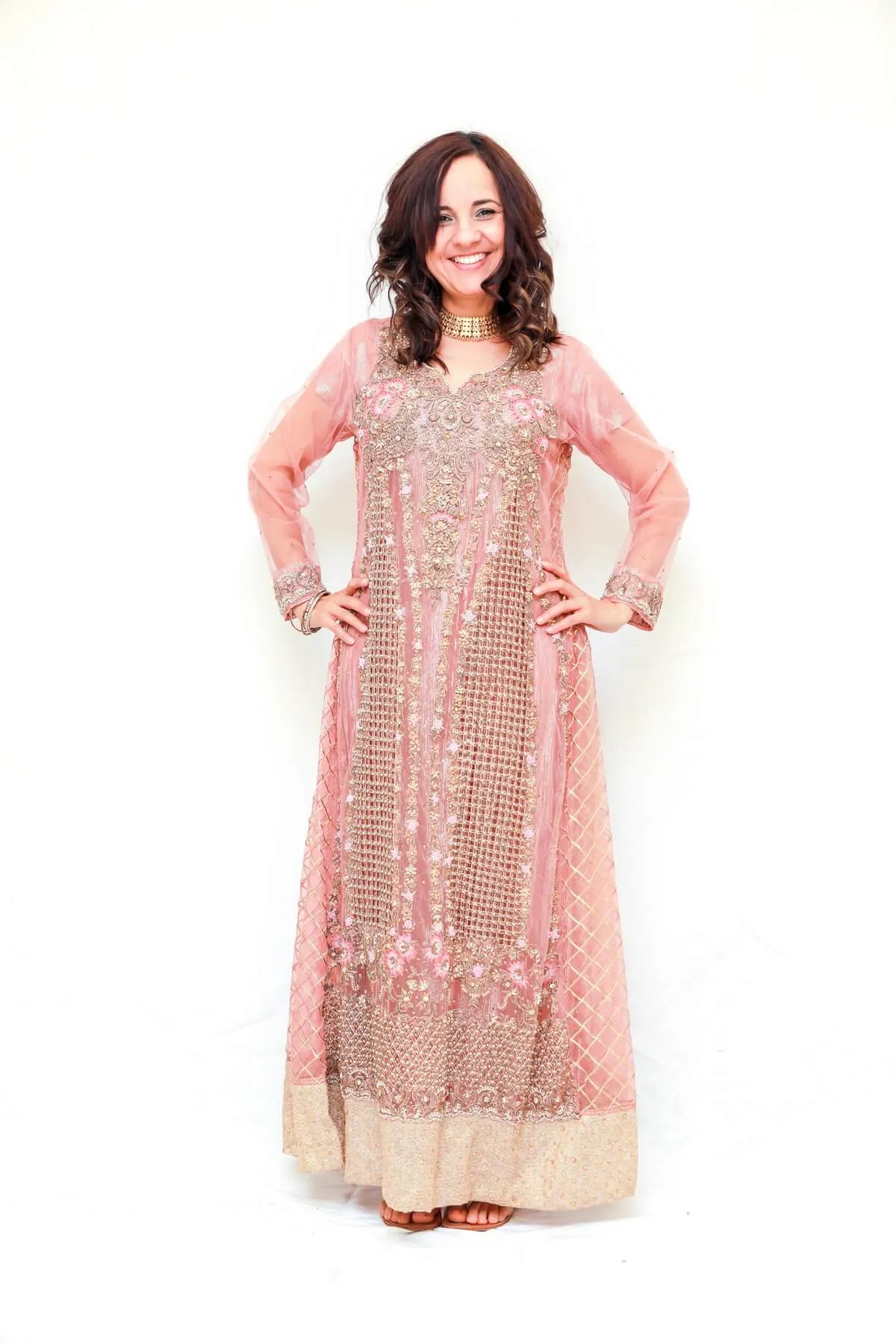 Pink Indian-Bollywood Bridal Suit