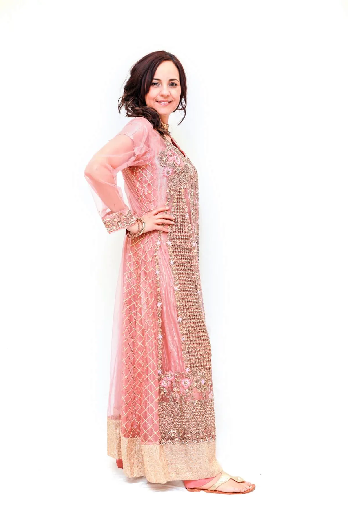 Pink Indian-Bollywood Bridal Suit