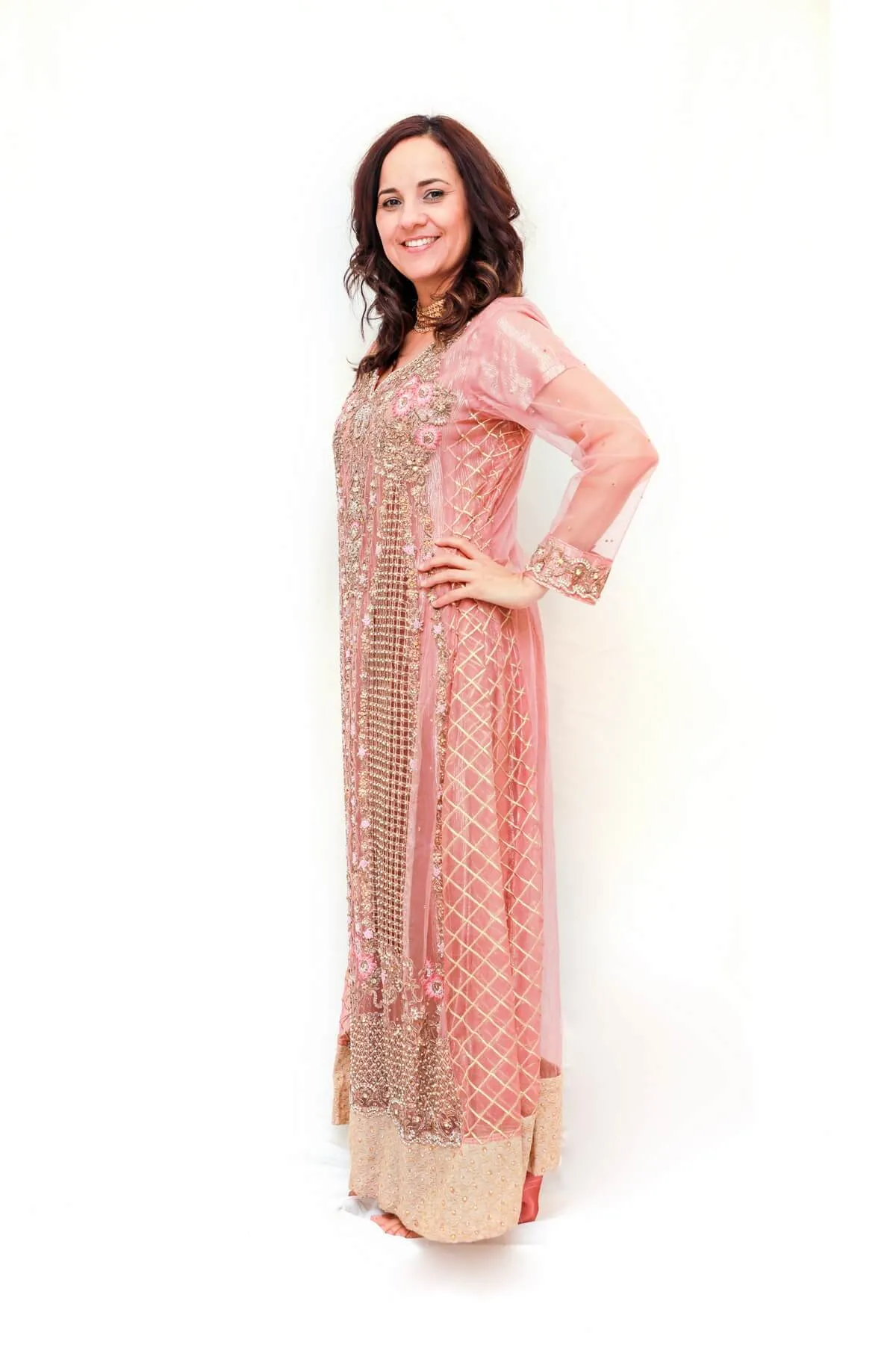 Pink Indian-Bollywood Bridal Suit