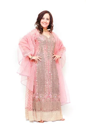 Pink Indian-Bollywood Bridal Suit