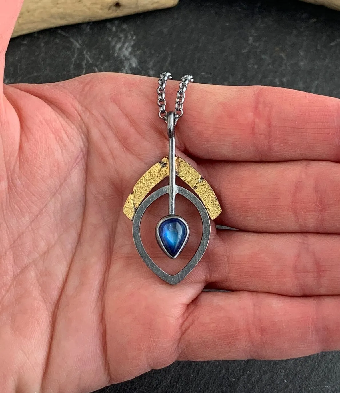 Pinnacle Leaf Pendant - Moonstone