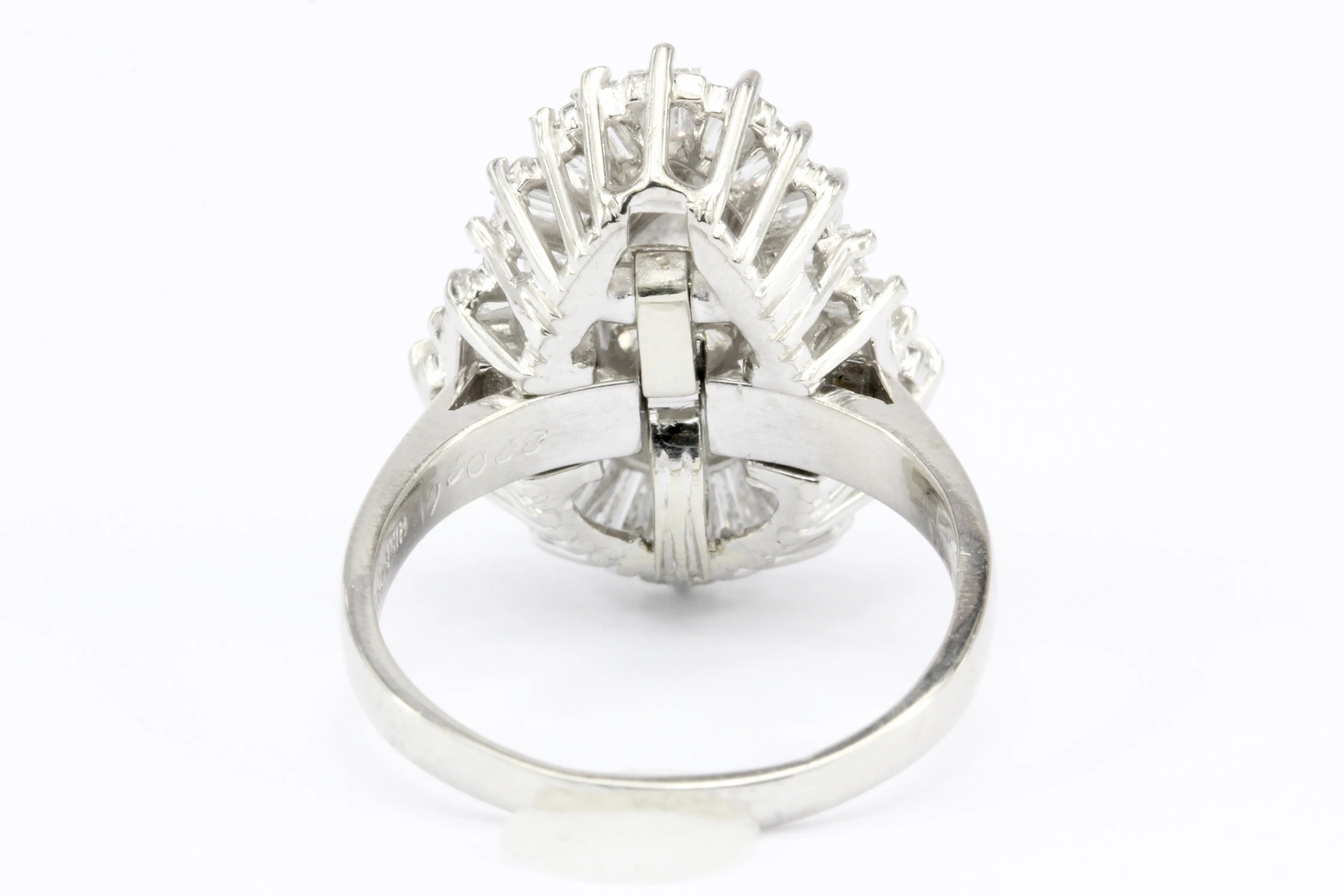 Platinum 3 CTW Diamond Convertible Ring to Pendant Size 6.75