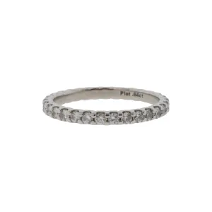 Platinum Natural Diamond Eternity Band