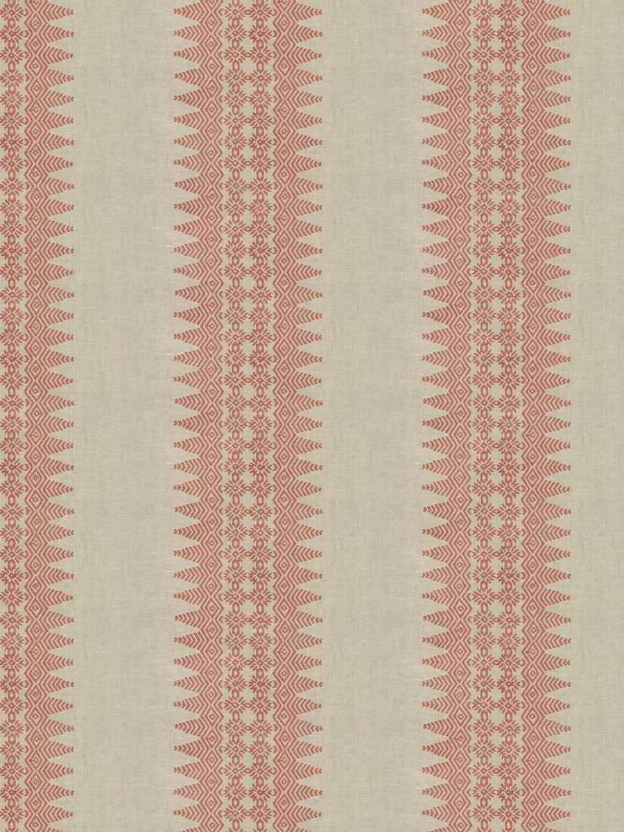 Printed stripe - Burnt red