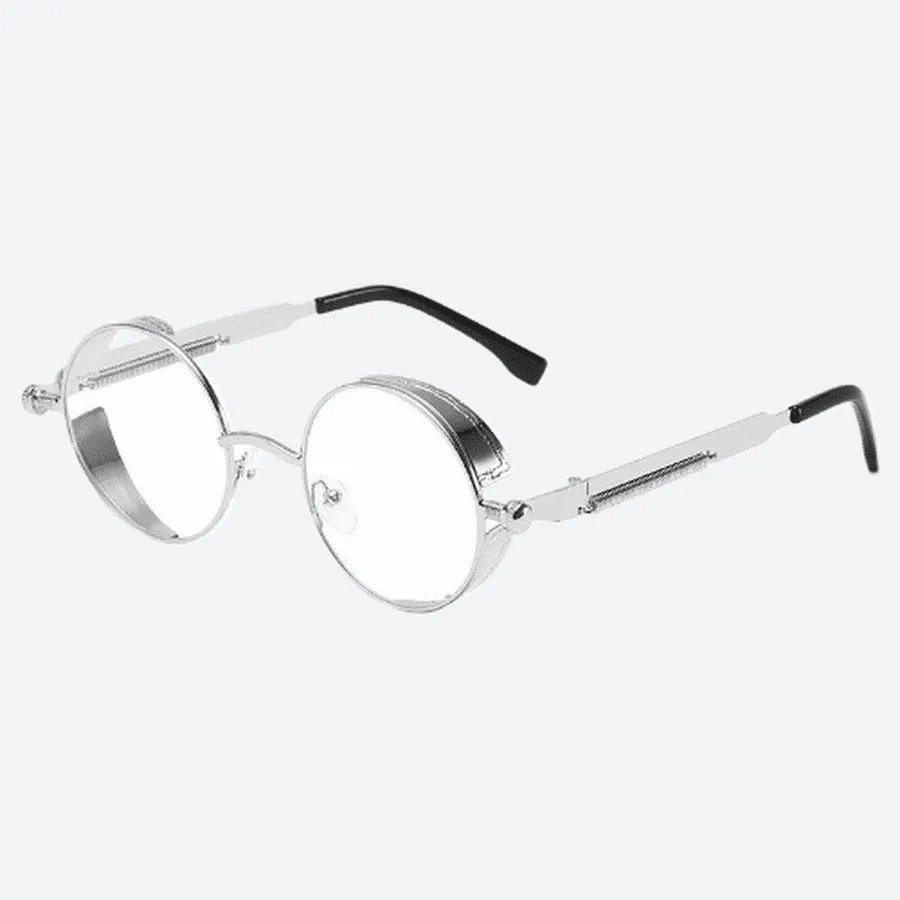 Punk Alloy Frame Round Sunglasses