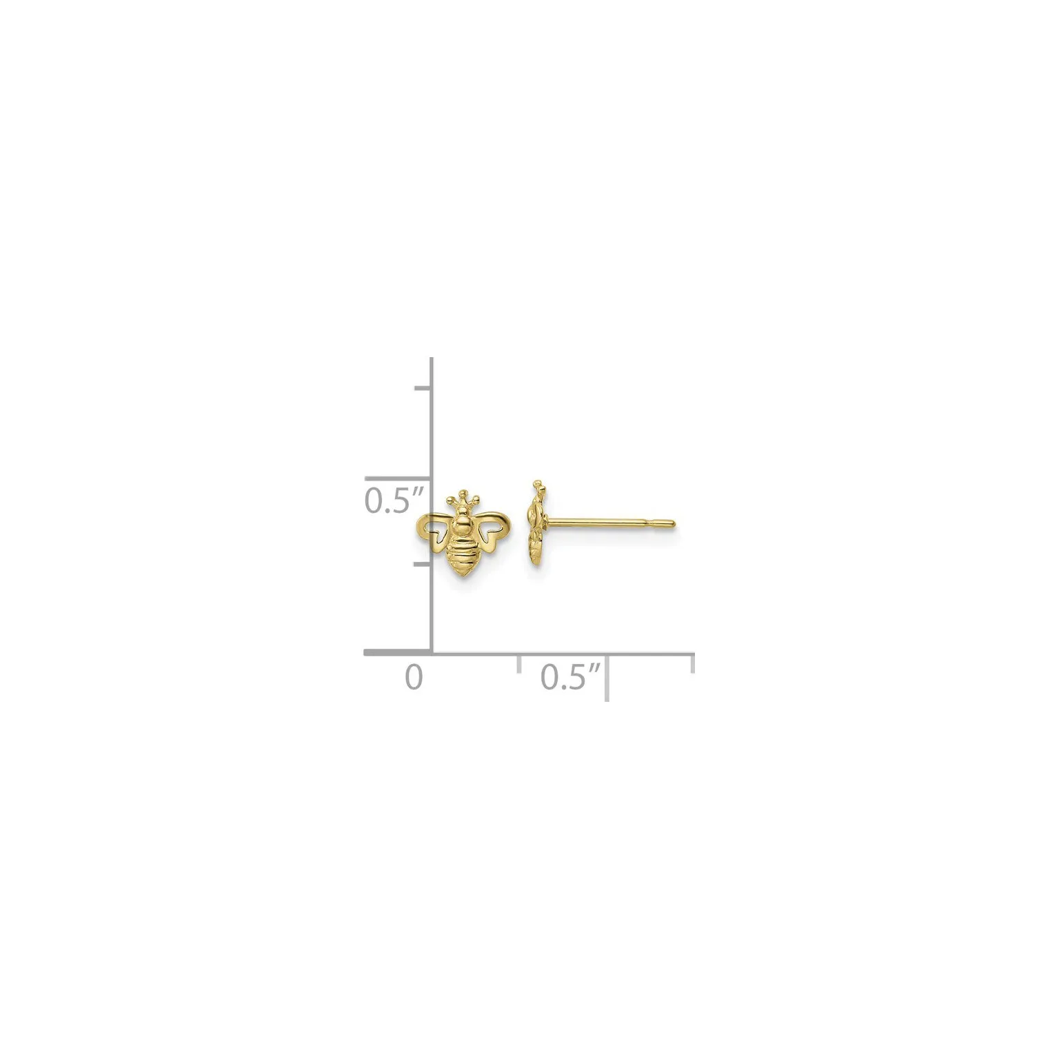 Queen Bee Stud Earrings (14K)