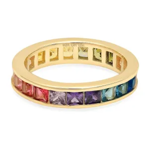 RAINBOW CHANNEL SET RING, GOLD