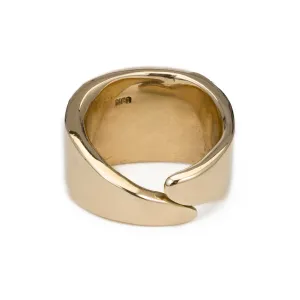 Raw Leaf Ring - Gold