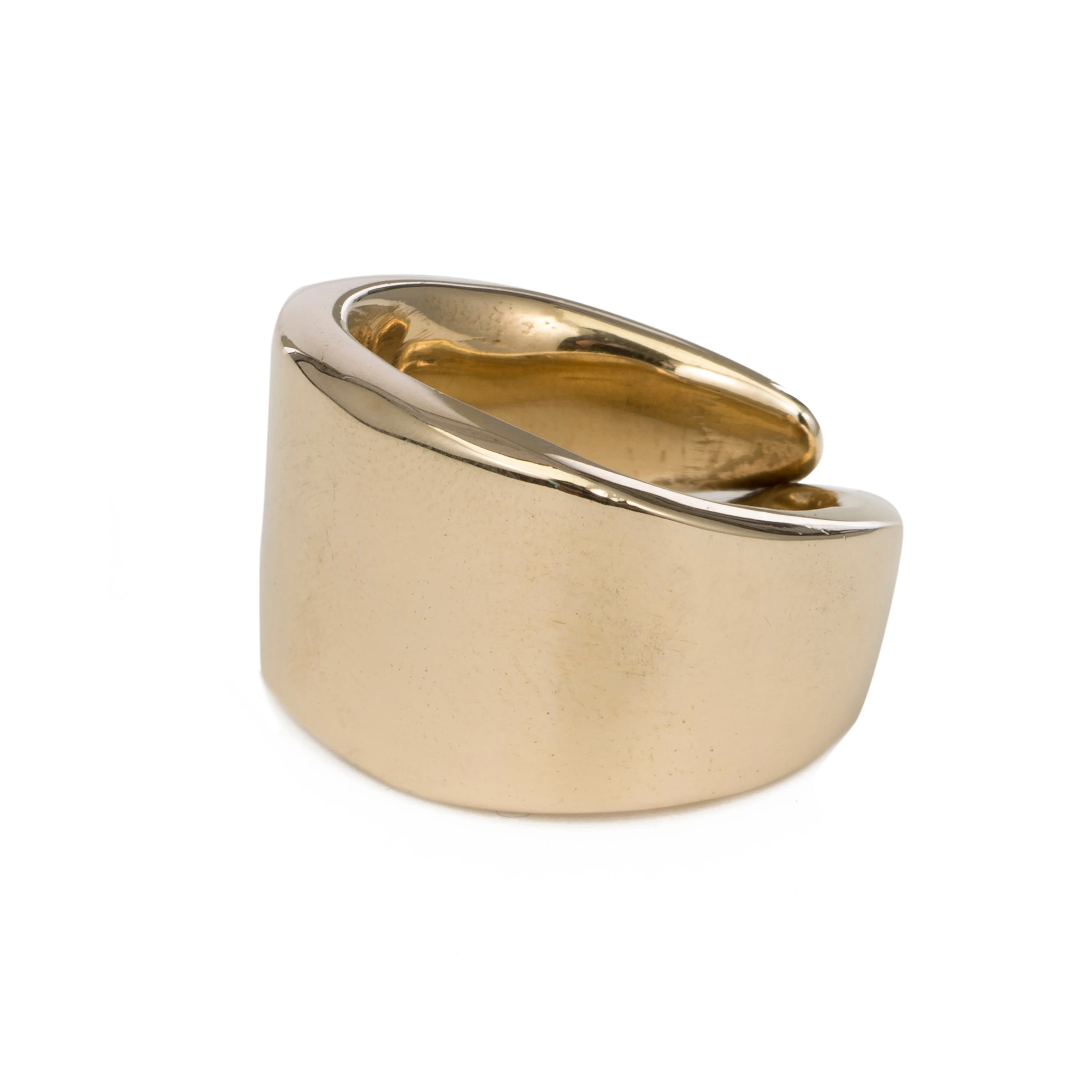 Raw Leaf Ring - Gold