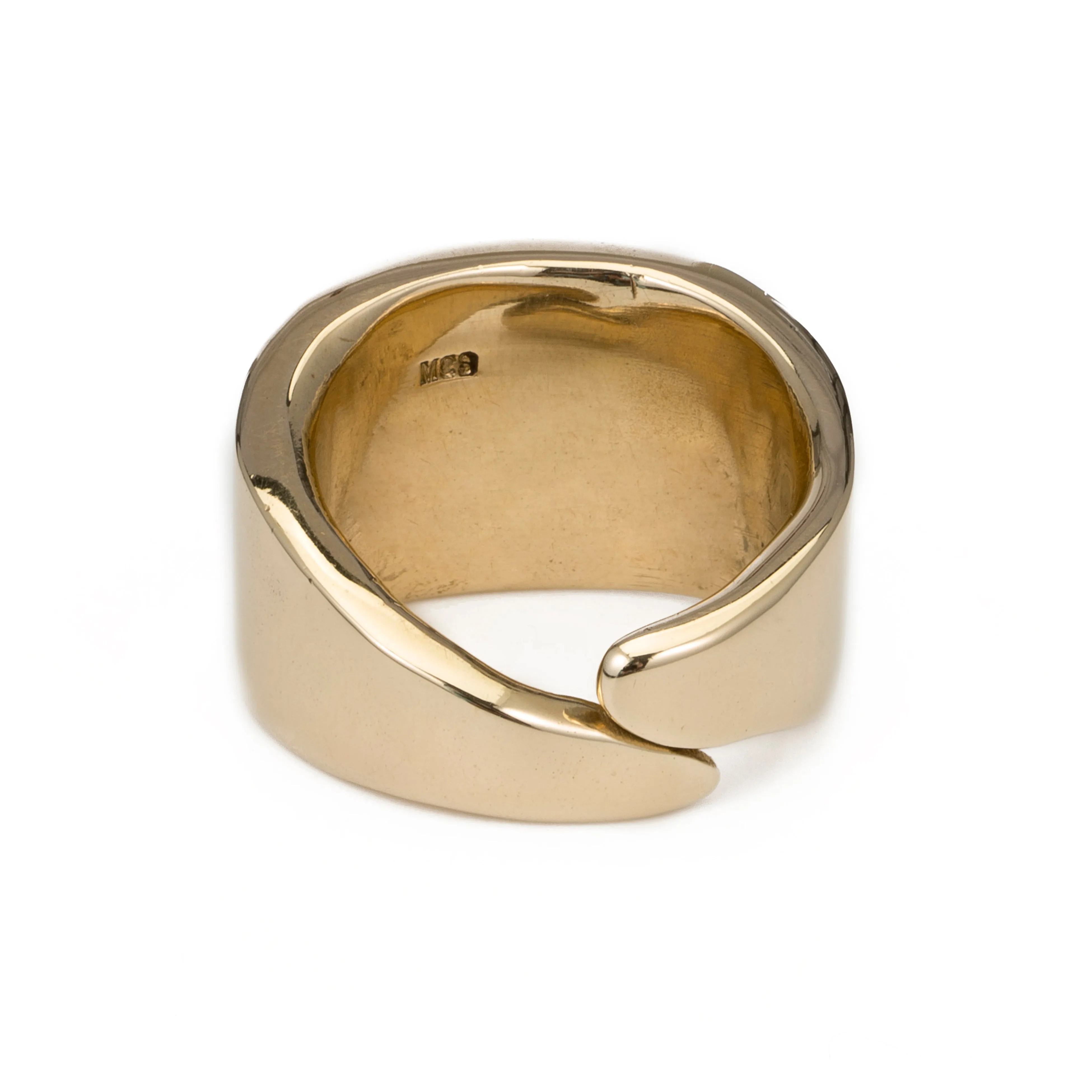 Raw Leaf Ring - Gold