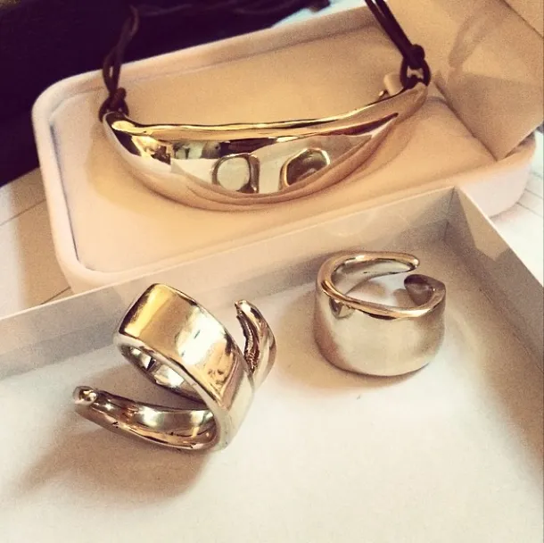 Raw Leaf Ring - Gold