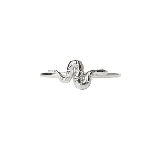 Real Silver Dainty Snake Stacking Ring